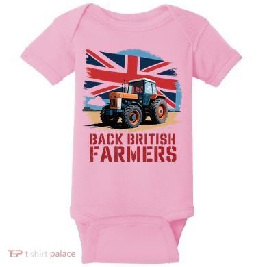 Back British Farmers Uk Farmers Protest Baby Bodysuit