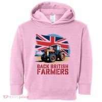 Back British Farmers Uk Farmers Protest Toddler Hoodie thumb 0