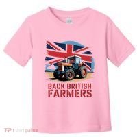 Back British Farmers Uk Farmers Protest Toddler T-Shirt thumb 0