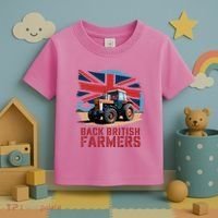 Back British Farmers Uk Farmers Protest Toddler T-Shirt thumb 3
