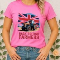 Back British Farmers Uk Farmers Protest Women's T-Shirt thumb 2