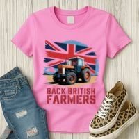Back British Farmers Uk Farmers Protest Women's T-Shirt thumb 3