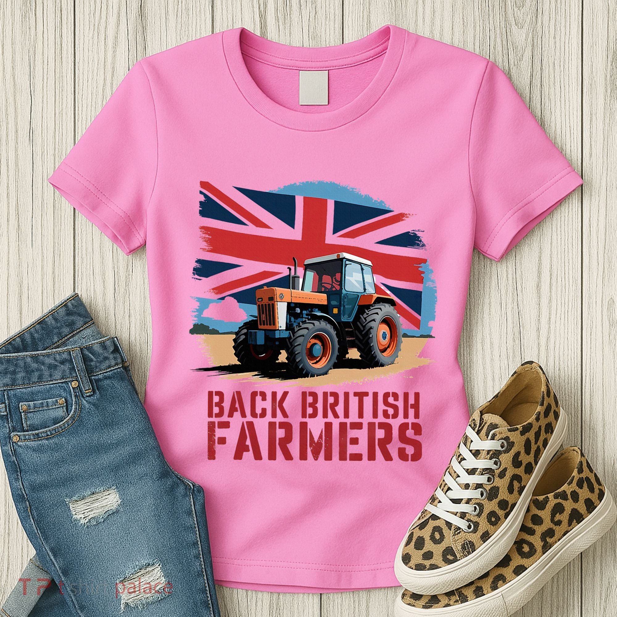 Back British Farmers Uk Farmers Protest Women's T-Shirt