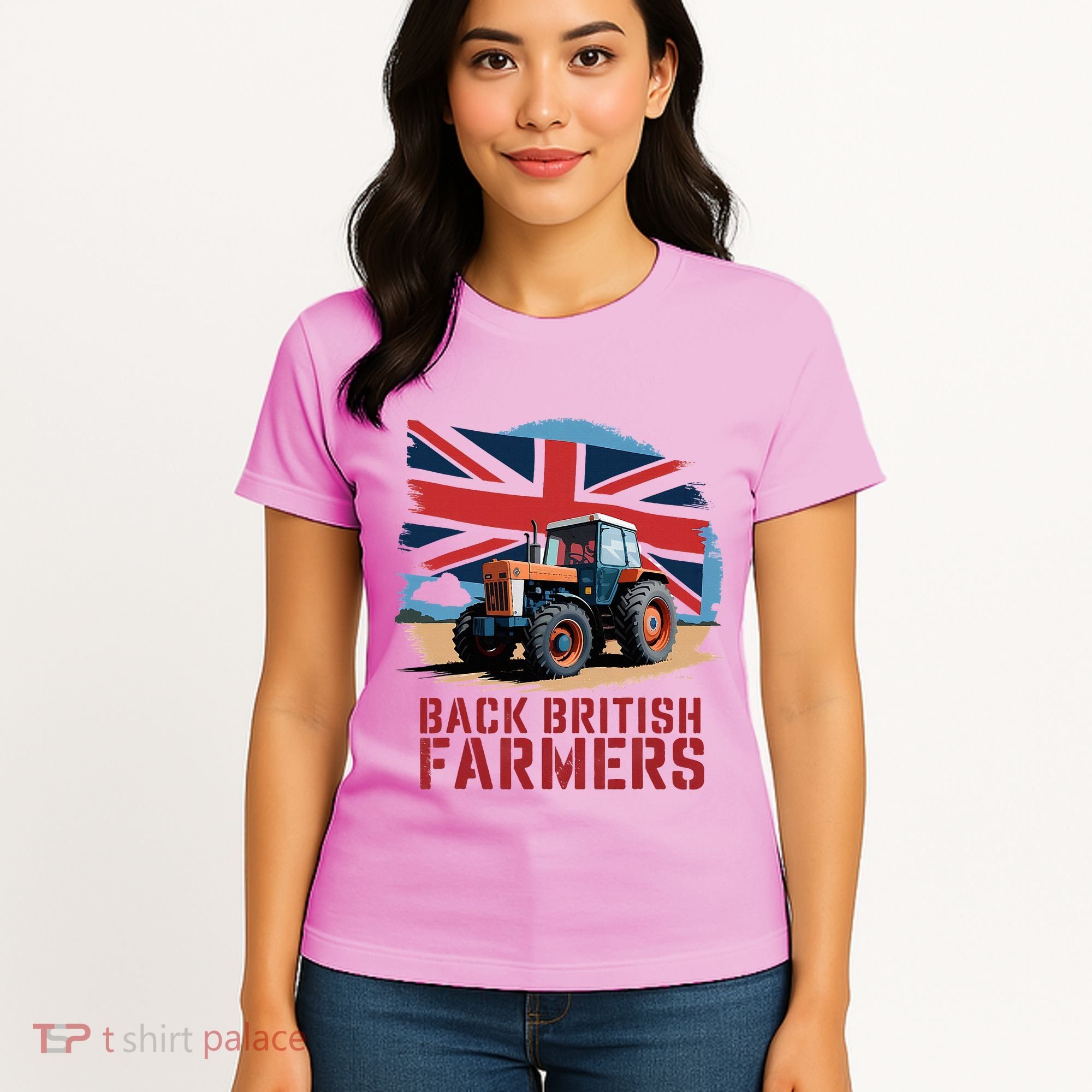 Back British Farmers Uk Farmers Protest Women's T-Shirt
