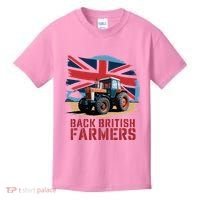 Back British Farmers Uk Farmers Protest Kids T-Shirt thumb 0