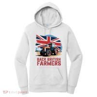 Back British Farmers Uk Farmers Protest Women's Hoodie thumb 0