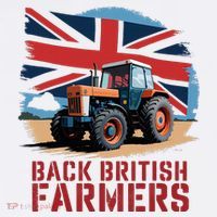Back British Farmers Uk Farmers Protest Women's Hoodie thumb 2