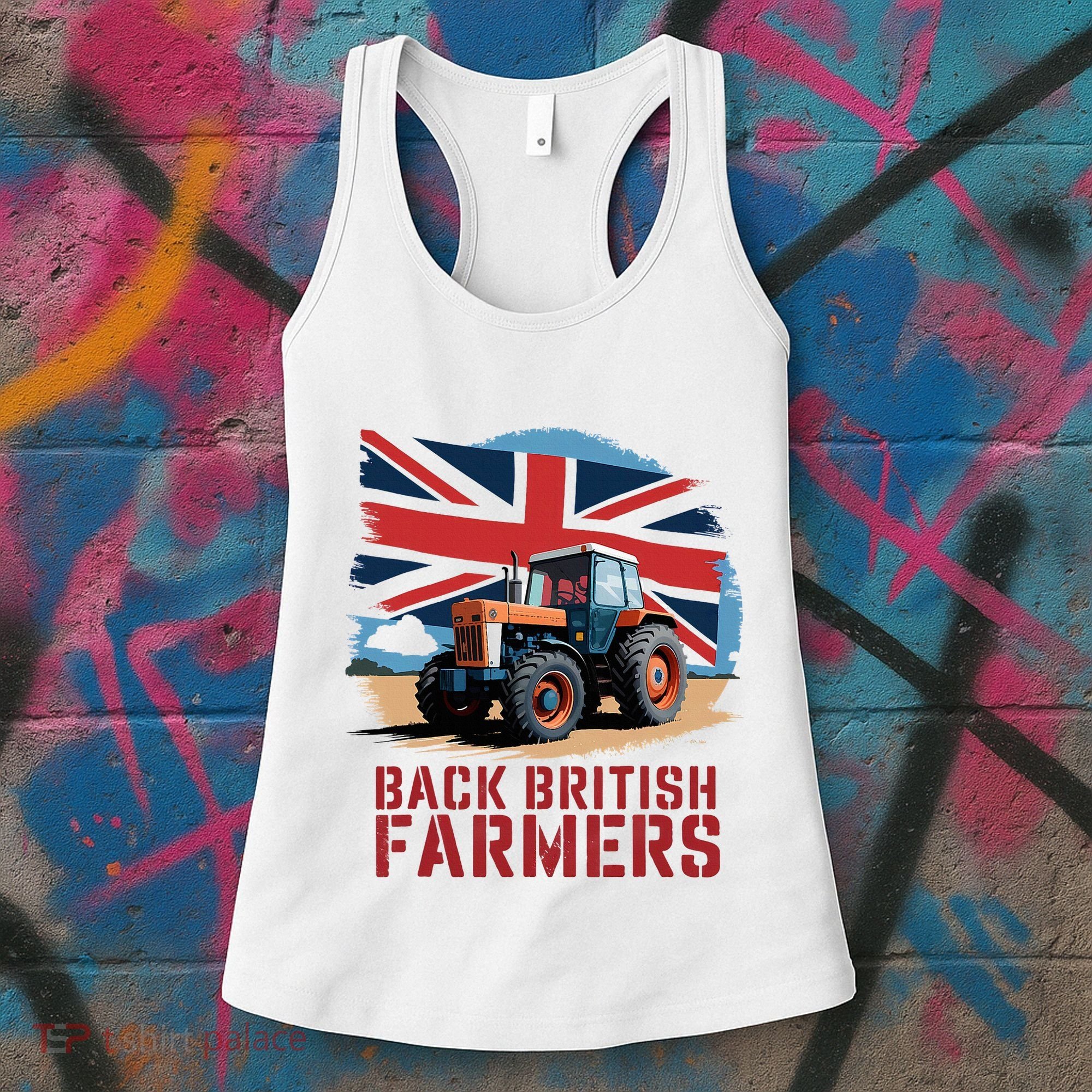 Back British Farmers Uk Farmers Protest Women's Tank Top