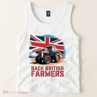 Back British Farmers Uk Farmers Protest Tank Top thumb 2