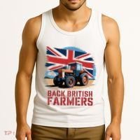 Back British Farmers Uk Farmers Protest Tank Top thumb 3