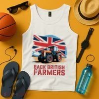 Back British Farmers Uk Farmers Protest Tank Top thumb 4