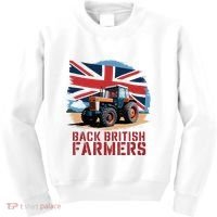 Back British Farmers Uk Farmers Protest Kids Sweatshirt thumb 0