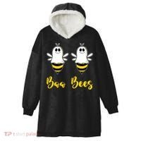 Boo Beez Funny Bee Halloween Costume Bees Cute Gift Hooded Wearable Blanket thumb 0