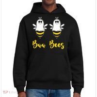 Boo Beez Funny Bee Halloween Costume Bees Cute Gift District V.I.T. Heavyweight Hoodie thumb 0