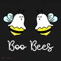 Boo Bees Funny Halloween Bucket Hat thumb 4