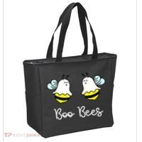 Boo Bees Funny Halloween Tote Bag thumb 2