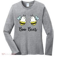 Boo Bees Funny Halloween Women's Long Sleeve Shirt thumb 0