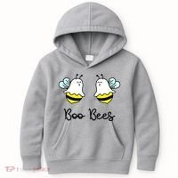 Boo Bees Funny Halloween Kids Hoodie thumb 0