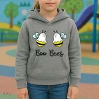 Boo Bees Funny Halloween Kids Hoodie thumb 3