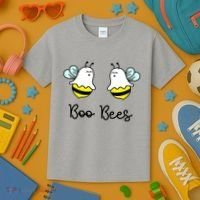 Boo Bees Funny Halloween Kids T-Shirt thumb 3