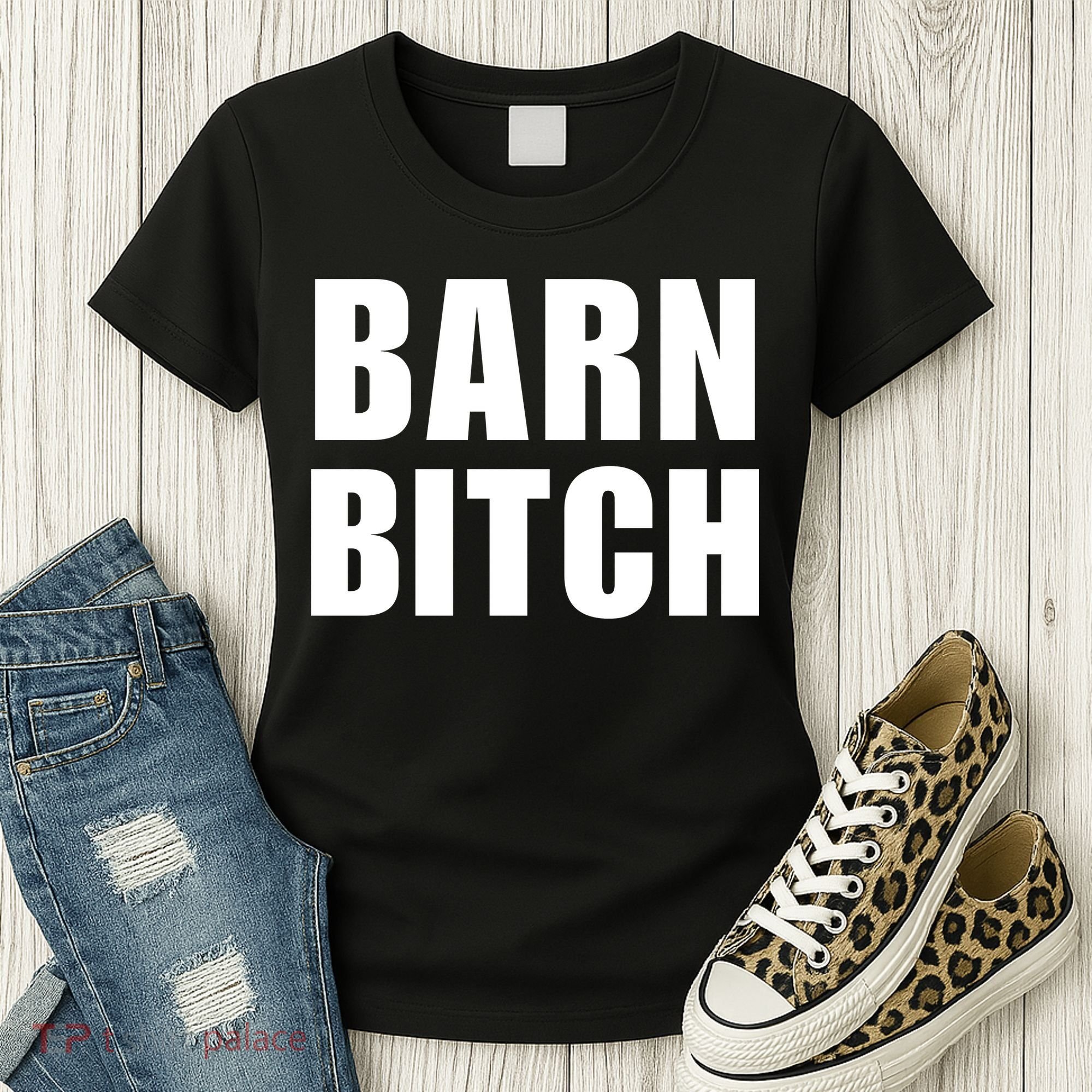 Barn Bitch Funny Saying Sarcastic Farming Farmer Women's T-Shirt