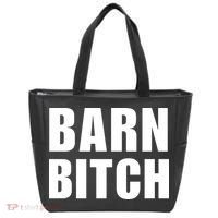 Barn Bitch Funny Saying Sarcastic Farming Farmer Tote Bag thumb 0