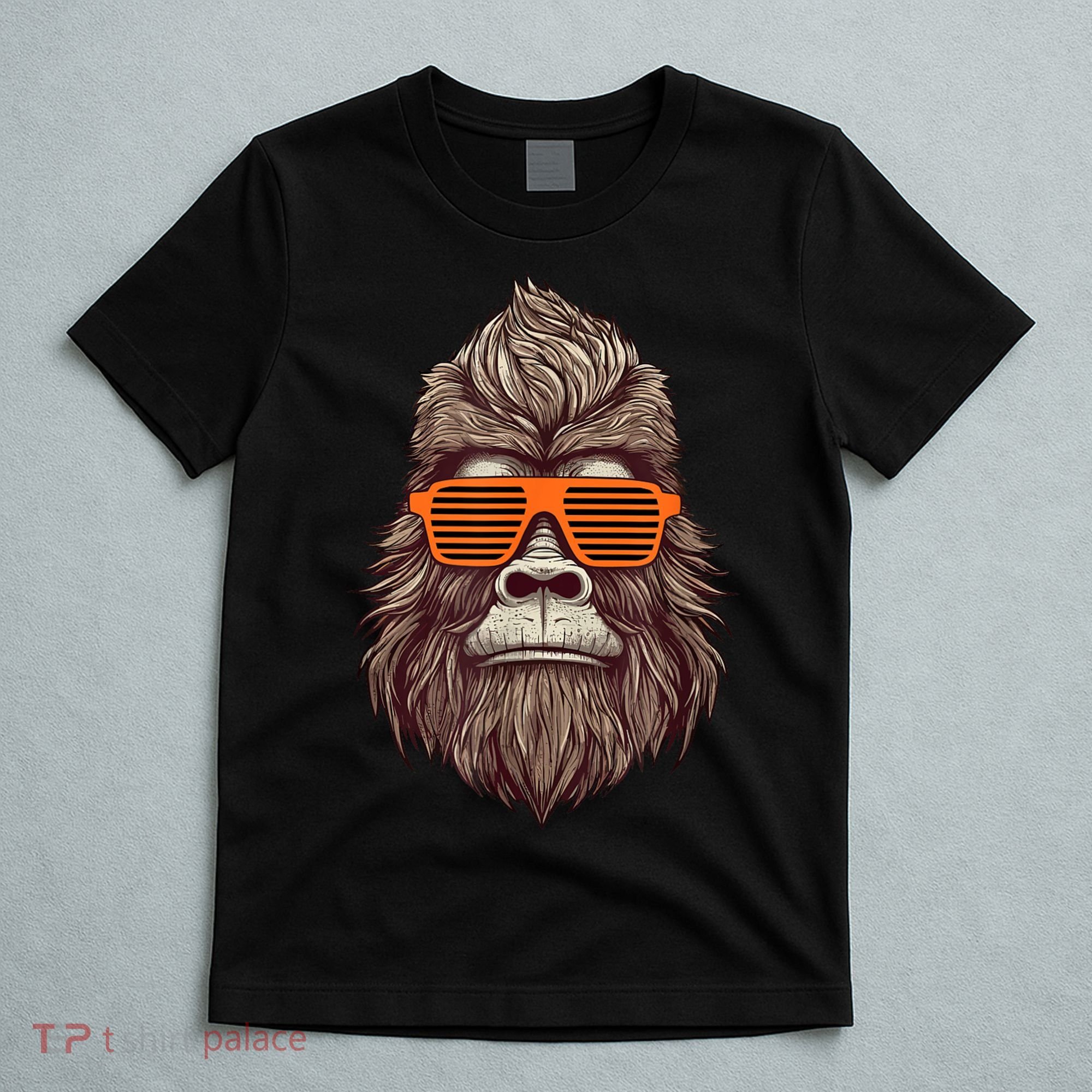 Bigfoot Birthday For Boy Cool Striped Animal Theme Party T-Shirt