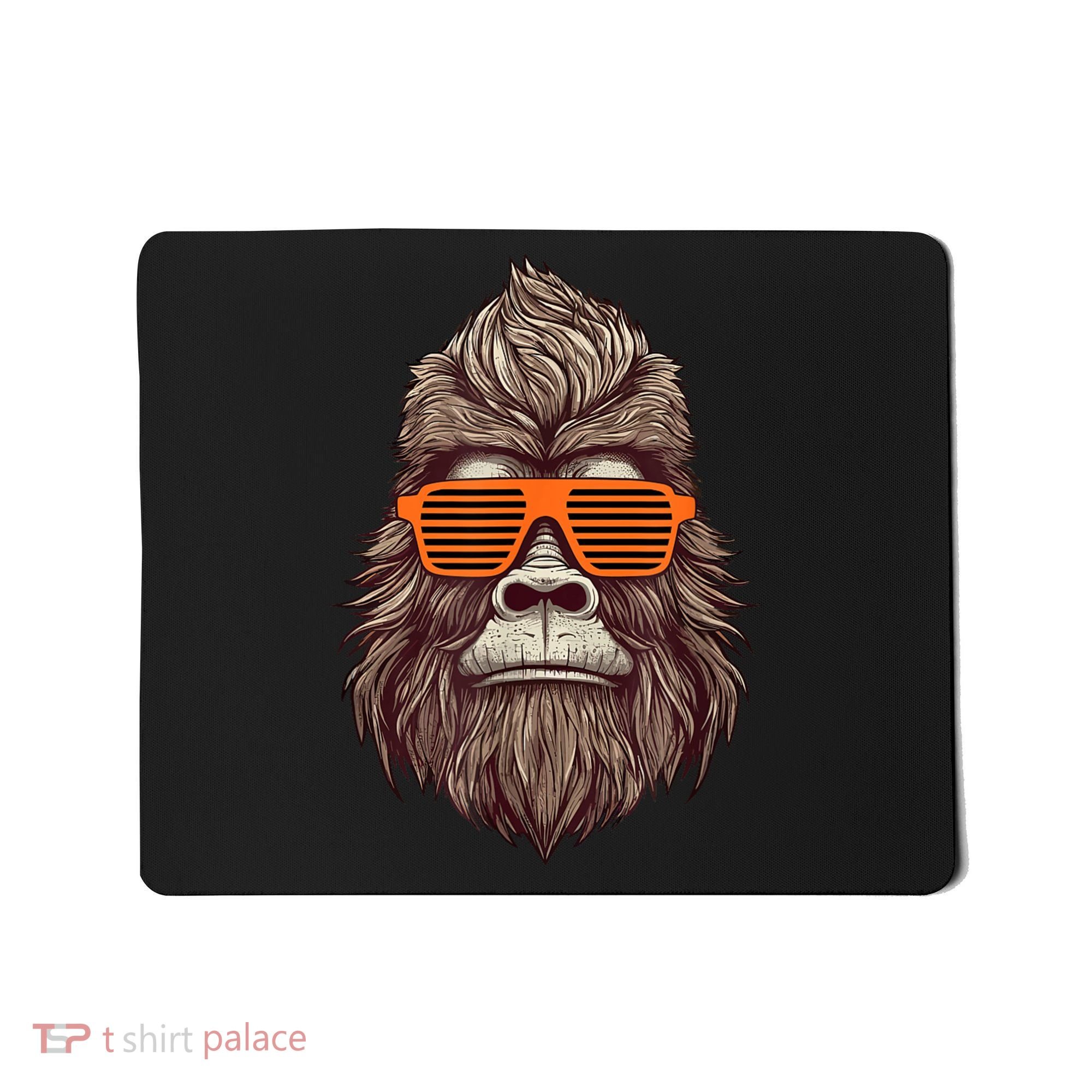 Bigfoot Birthday For Boy Cool Striped Animal Theme Party Mousepad