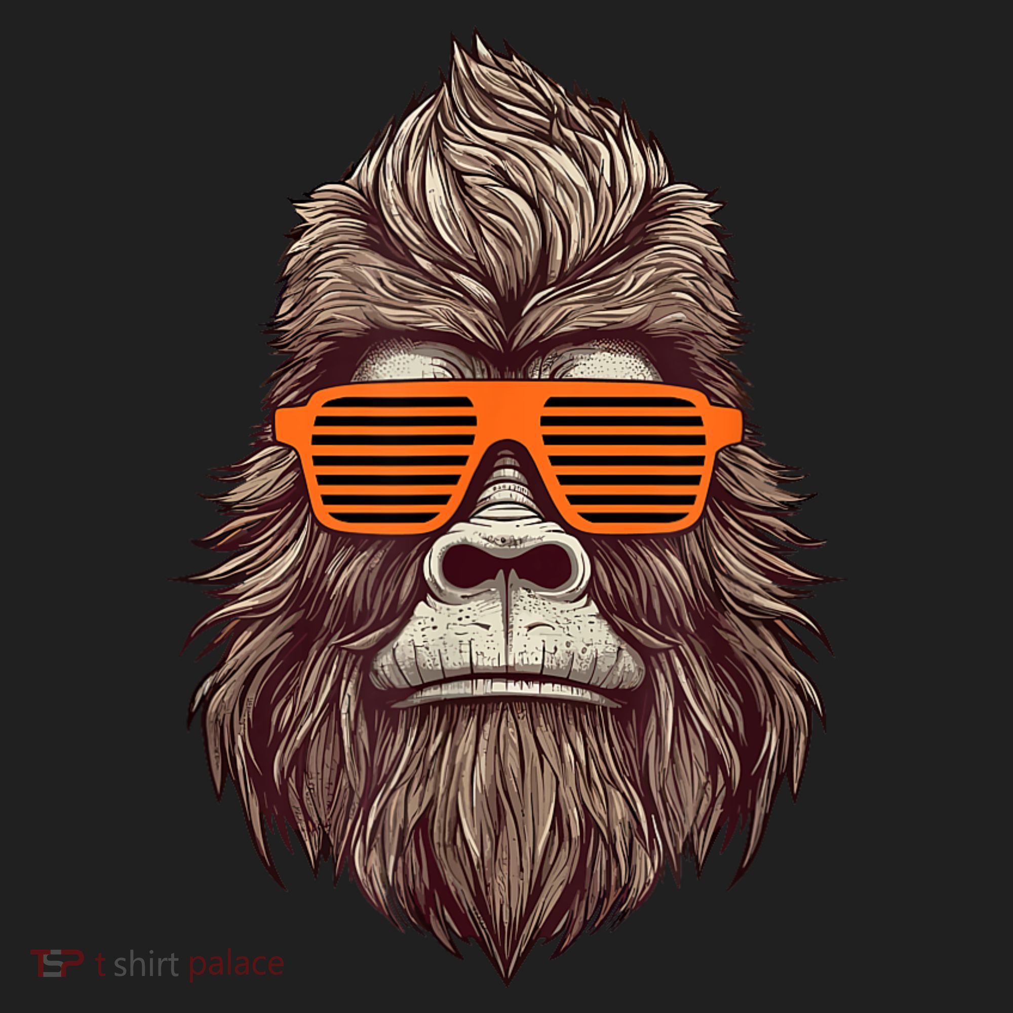 Bigfoot Birthday For Boy Cool Striped Animal Theme Party Hat