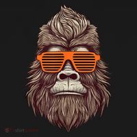 Bigfoot Birthday For Boy Cool Striped Animal Theme Party Visor thumb 3