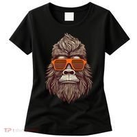 Bigfoot Birthday For Boy Cool Striped Animal Theme Party Women's T-Shirt thumb 0