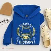 Bread Baking Feeding My Sourdough Is My Therapy Bread Baker Cool Gift Hoodie thumb 4