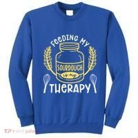 Bread Baking Feeding My Sourdough Is My Therapy Bread Baker Cool Gift Sweatshirt thumb 0