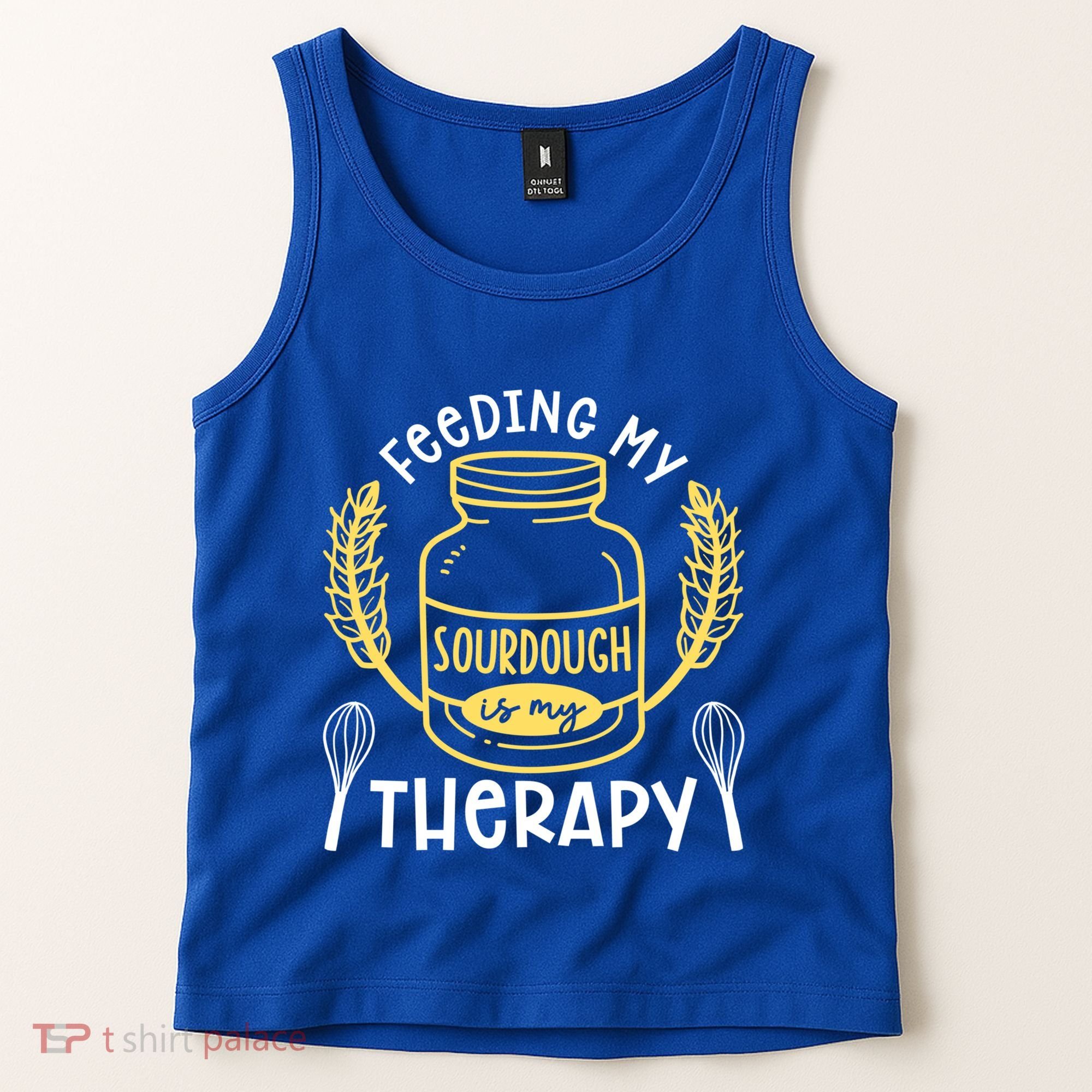 Bread Baking Feeding My Sourdough Is My Therapy Bread Baker Cool Gift Tank Top