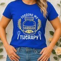 Bread Baking Feeding My Sourdough Is My Therapy Bread Baker Cool Gift Women's T-Shirt thumb 2