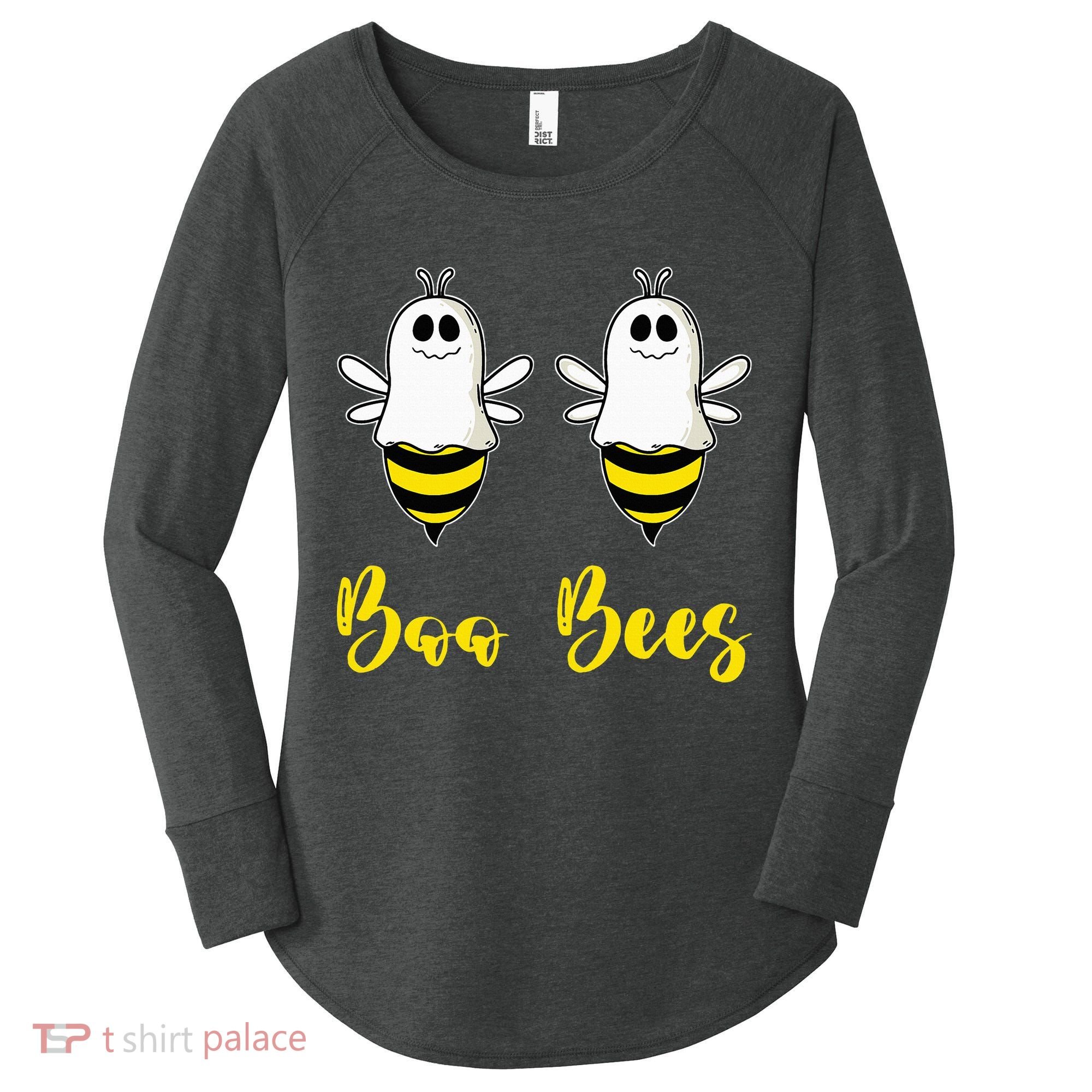 Boo Beez Funny Bee  Halloween Costume Bees Women's Perfect Tri Tunic Long Sleeve Shirt