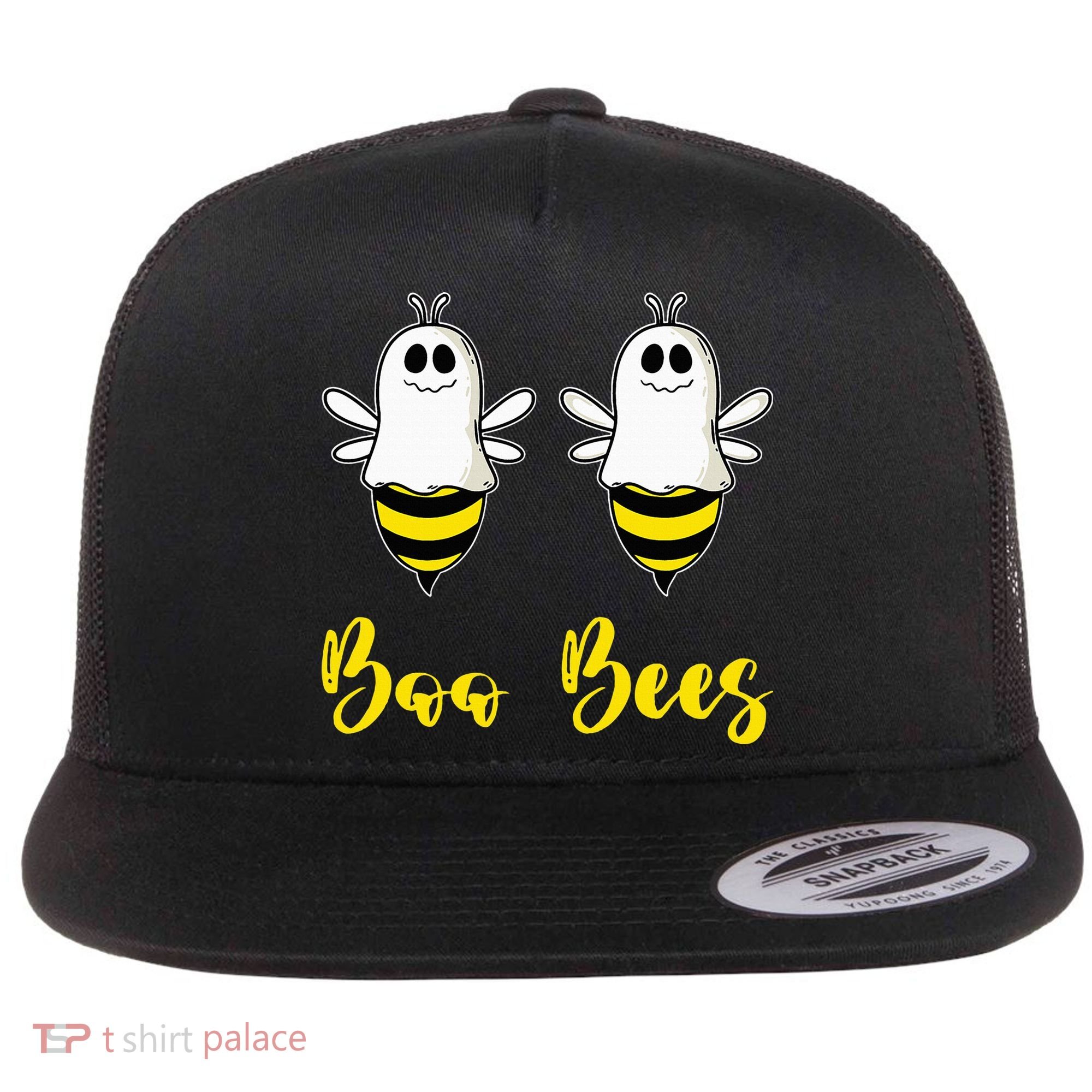 Boo Beez Funny Bee  Halloween Costume Bees Flat Bill Trucker Hat
