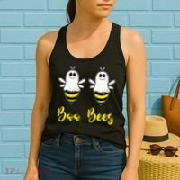 Boo Beez Funny Bee  Halloween Costume Bees Women's Tank Top thumb 2