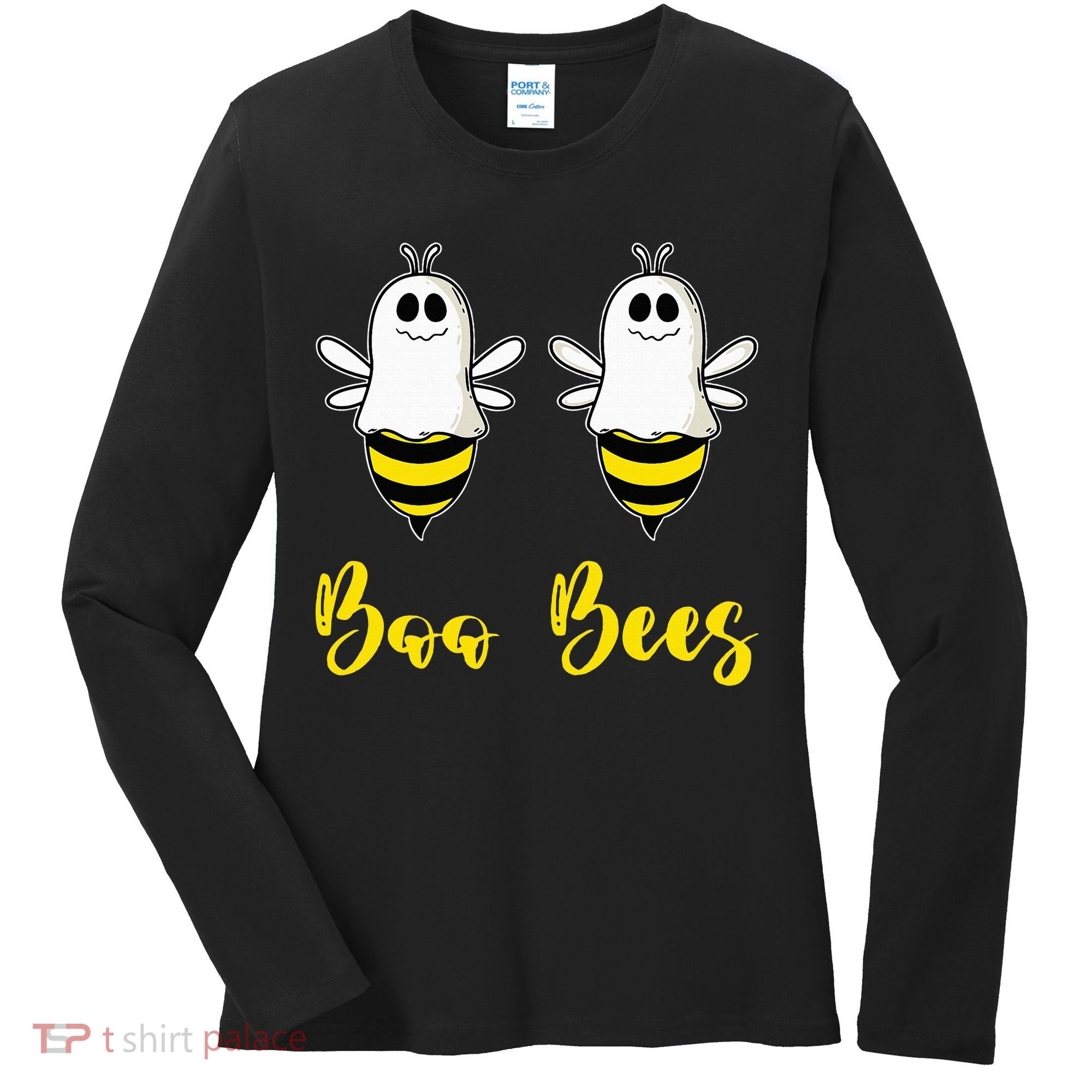 Boo Beez Funny Bee  Halloween Costume Bees Women's Long Sleeve Shirt