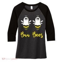 Boo Beez Funny Bee  Halloween Costume Bees Women's Tri-Blend 3/4-Sleeve Raglan Shirt thumb 0