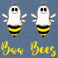 Boo Beez Funny Bee  Halloween Costume Bees Garment-Dyed Sweatshirt thumb 2