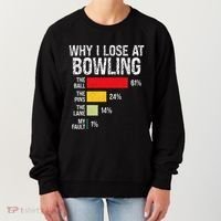 Bowling Bowler Funny Bowling Player Lover Team Pun Women's Sweatshirt thumb 0