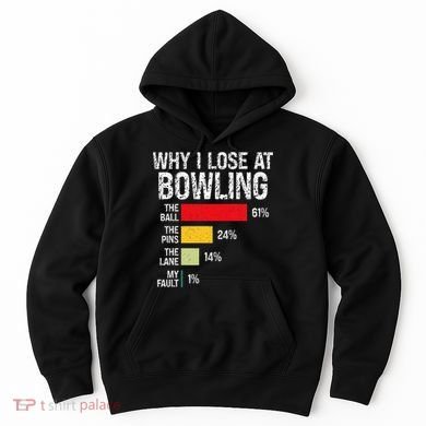 Bowling Bowler Funny Bowling Player Lover Team Pun Hoodie