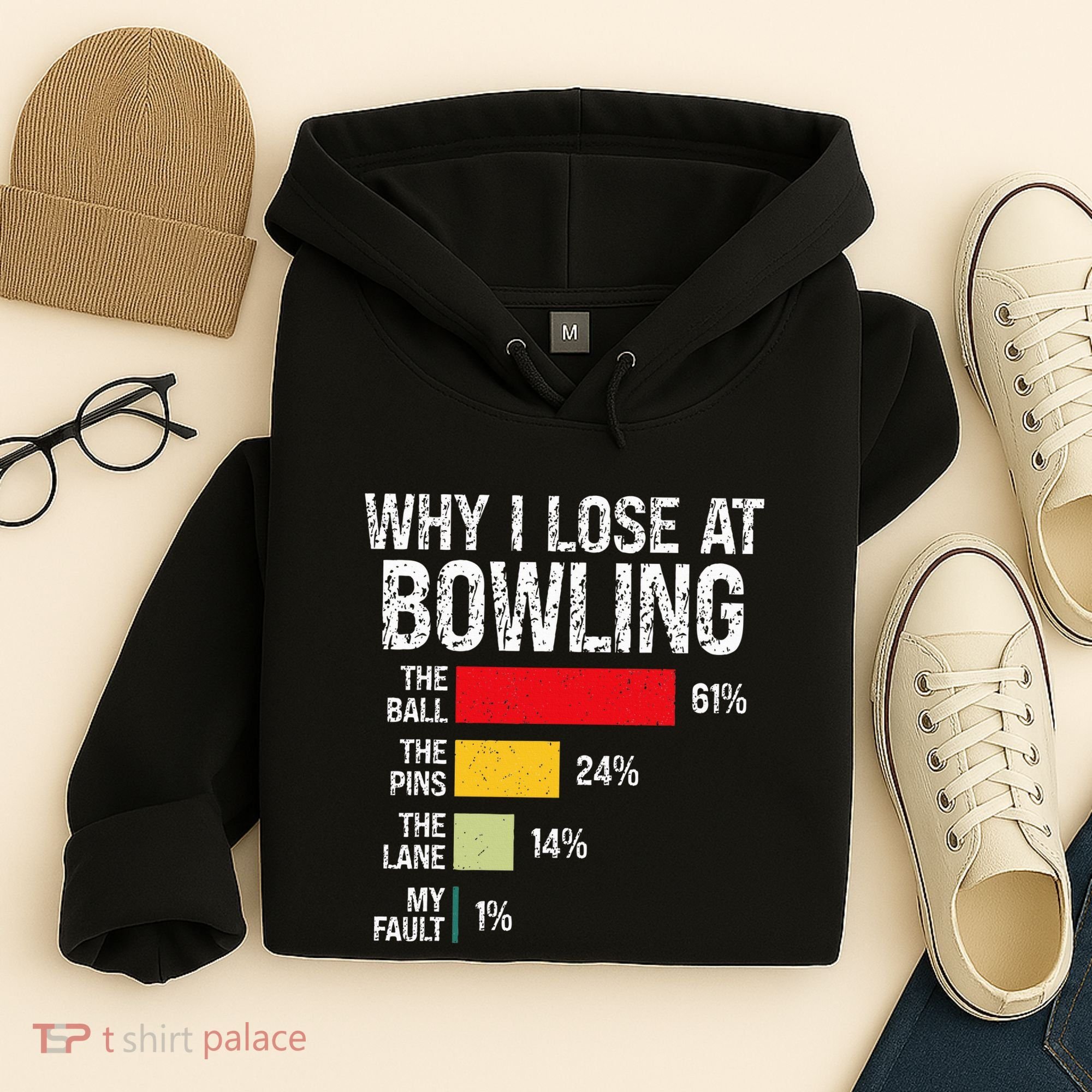 Bowling Bowler Funny Bowling Player Lover Team Pun Hoodie