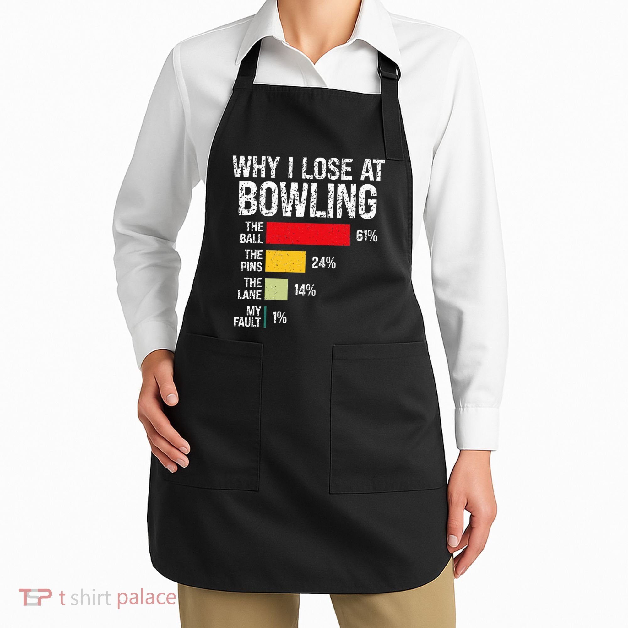 Bowling Bowler Funny Bowling Player Lover Team Pun Apron