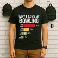 Bowling Bowler Funny Bowling Player Lover Team Pun T-Shirt thumb 6