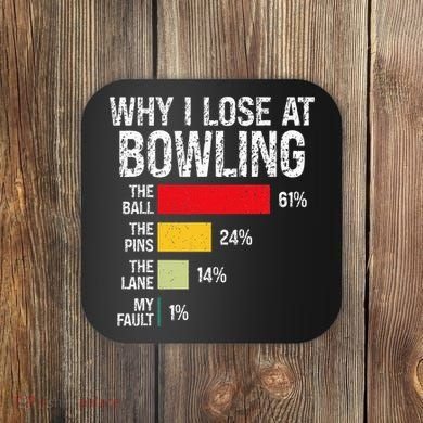 Bowling Bowler Funny Bowling Player Lover Team Pun Coaster