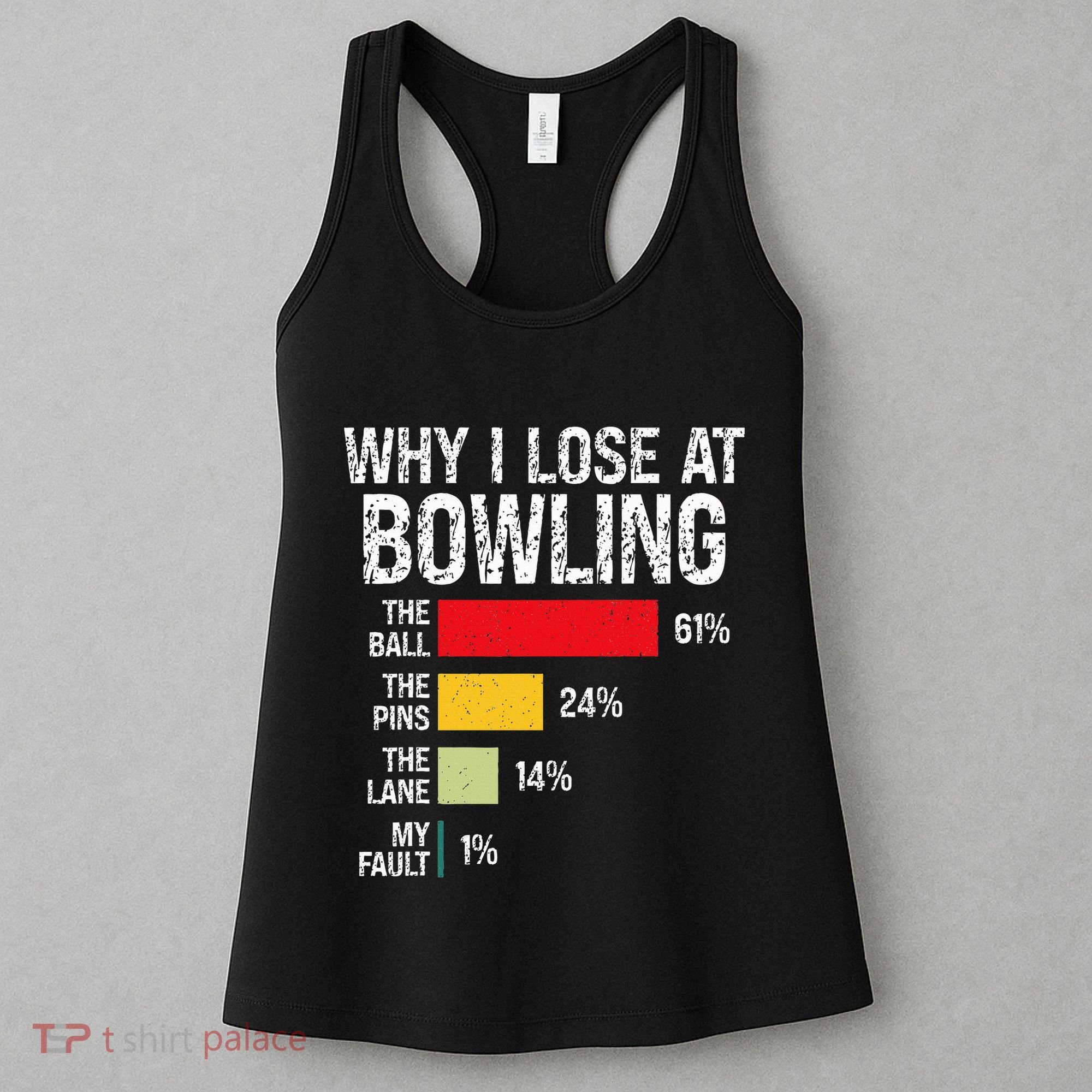 Bowling Bowler Funny Bowling Player Lover Team Pun Women's Tank Top