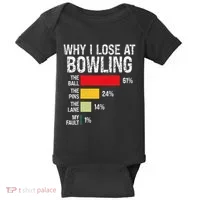 Bowling Bowler Funny Bowling Player Lover Team Pun Baby Bodysuit thumb 0