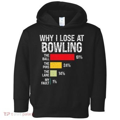 Bowling Bowler Funny Bowling Player Lover Team Pun Toddler Hoodie
